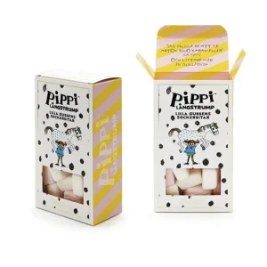 Pippi - Lilla gubbens sockerbitar med vanilj & jordgubbssmak